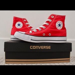 RED HIGHTOP CONVERSE!!!!